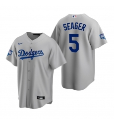Youth Los Angeles Dodgers 5 Corey Seager Gray 2020 World Series Champions Replica Jersey Youth Los Angeles Dodgers 5 Corey Seager Gray 2020 World Series Champions Replica Jersey