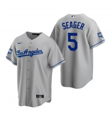Youth Los Angeles Dodgers 5 Corey Seager Gray 2020 World Series Champions Road Replica Jersey Youth Los Angeles Dodgers 5 Corey Seager Gray 2020 World Series Champions Road Replica Jersey