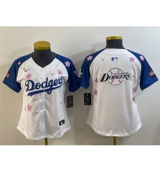 Youth Los Angeles Dodgers Team Big Logo White Royal 2025 Tokyo Series Limited Stitched Baseball Jersey 002 Youth Los Angeles Dodgers Team Big Logo White Royal 2025 Tokyo Series Limited Stitched Baseball Jersey 002
