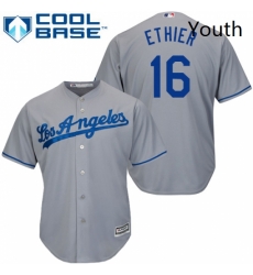 Youth Majestic Los Angeles Dodgers 16 Andre Ethier Authentic Grey Road Cool Base MLB Jersey Youth Majestic Los Angeles Dodgers 16 Andre Ethier Authentic Grey Road Cool Base MLB Jersey