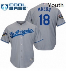 Youth Majestic Los Angeles Dodgers 18 Kenta Maeda Authentic Grey Road Cool Base 2018 World Series MLB Jersey Youth Majestic Los Angeles Dodgers 18 Kenta Maeda Authentic Grey Road Cool Base 2018 World Series MLB Jersey