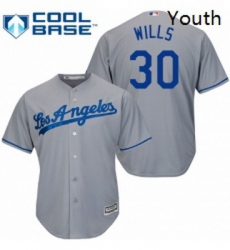 Youth Majestic Los Angeles Dodgers 30 Maury Wills Authentic Grey Road Cool Base MLB Jersey Youth Majestic Los Angeles Dodgers 30 Maury Wills Authentic Grey Road Cool Base MLB Jersey