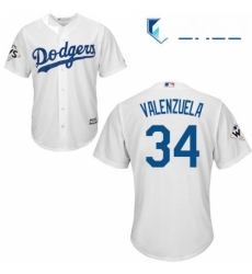 Youth Majestic Los Angeles Dodgers 34 Fernando Valenzuela Replica White Home 2017 World Series Bound Cool Base MLB Jersey Youth Majestic Los Angeles Dodgers 34 Fernando Valenzuela Replica White Home 2017 World Series Bound Cool Base MLB Jersey