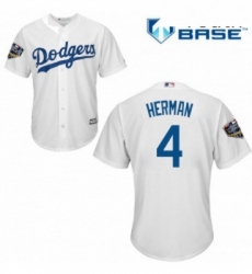 Youth Majestic Los Angeles Dodgers 4 Babe Herman Authentic White Home Cool Base 2018 World Series MLB Jersey Youth Majestic Los Angeles Dodgers 4 Babe Herman Authentic White Home Cool Base 2018 World Series MLB Jersey