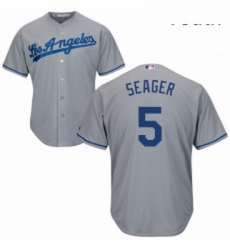 Youth Majestic Los Angeles Dodgers 5 Corey Seager Replica Grey Road Cool Base MLB Jersey Youth Majestic Los Angeles Dodgers 5 Corey Seager Replica Grey Road Cool Base MLB Jersey