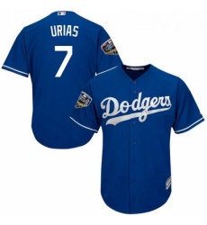 Youth Majestic Los Angeles Dodgers 7 Julio Urias Authentic Royal Blue Alternate Cool Base 2018 World Series MLB Jersey Youth Majestic Los Angeles Dodgers 7 Julio Urias Authentic Royal Blue Alternate Cool Base 2018 World Series MLB Jersey