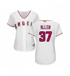 Womens Los Angeles Angels of Anaheim 37 Cody Allen Replica White Home Cool Base Baseball Jersey Womens Los Angeles Angels of Anaheim 37 Cody Allen Replica White Home Cool Base Baseball Jersey