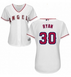 Womens Majestic Los Angeles Angels of Anaheim 30 Nolan Ryan Authentic White Home Cool Base MLB Jersey
