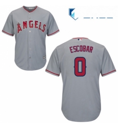 Youth Majestic Los Angeles Angels of Anaheim 0 Yunel Escobar Replica Grey Road Cool Base MLB Jersey Youth Majestic Los Angeles Angels of Anaheim 0 Yunel Escobar Replica Grey Road Cool Base MLB Jersey