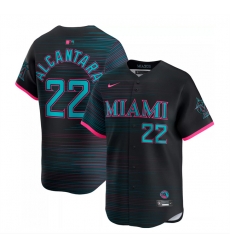Men Miami Marlins ACTIVE PLAYER Custom Black 2025 City Connect Limited Stitched Baseball Jersey