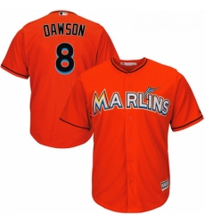 Youth Majestic Miami Marlins 8 Andre Dawson Replica Orange Alternate 1 Cool Base MLB Jersey Youth Majestic Miami Marlins 8 Andre Dawson Replica Orange Alternate 1 Cool Base MLB Jersey