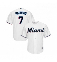 Youth Miami Marlins 7 Deven Marrero Replica White Home Cool Base Baseball Jersey Youth Miami Marlins 7 Deven Marrero Replica White Home Cool Base Baseball Jersey