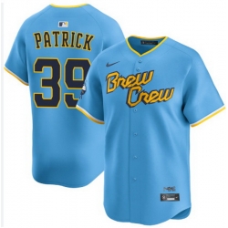 Men Milwaukee Brewers Chad Patrick #39 City Connect Stitched Limited Jersey