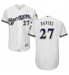 Mens Majestic Milwaukee Brewers 27 Zach Davies Navy Blue Alternate Flex Base Authentic Collection MLB Jersey Mens Majestic Milwaukee Brewers 27 Zach Davies Navy Blue Alternate Flex Base Authentic Collection MLB Jersey