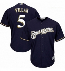 Youth Majestic Milwaukee Brewers 5 Jonathan Villar Authentic Navy Blue Alternate Cool Base MLB Jersey Youth Majestic Milwaukee Brewers 5 Jonathan Villar Authentic Navy Blue Alternate Cool Base MLB Jersey