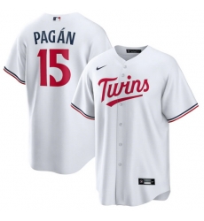 Men Minnesota Twins 15 Emilio Pag E1n White Cool Base Stitched Jersey Men Minnesota Twins 15 Emilio Pag E1n White Cool Base Stitched Jersey