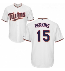 Youth Majestic Minnesota Twins 15 Glen Perkins Authentic White Home Cool Base MLB Jersey Youth Majestic Minnesota Twins 15 Glen Perkins Authentic White Home Cool Base MLB Jersey