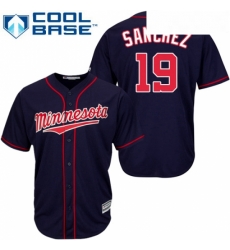 Youth Majestic Minnesota Twins 19 Anibal Sanchez Authentic Navy Blue Alternate Road Cool Base MLB Jersey Youth Majestic Minnesota Twins 19 Anibal Sanchez Authentic Navy Blue Alternate Road Cool Base MLB Jersey