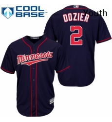 Youth Majestic Minnesota Twins 2 Brian Dozier Authentic Navy Blue Alternate Road Cool Base MLB Jersey Youth Majestic Minnesota Twins 2 Brian Dozier Authentic Navy Blue Alternate Road Cool Base MLB Jersey