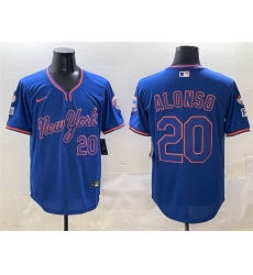 Men New York Mets 20 Pete Alonso Royal 2025 Spring Training Stitched Baseball Jersey