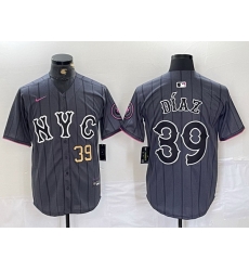 Men New York Mets 39 Edwin D EDaz Graphite 2024 City Connect Limited Stitched Baseball Jersey 7 Men New York Mets 39 Edwin D EDaz Graphite 2024 City Connect Limited Stitched Baseball Jersey 7