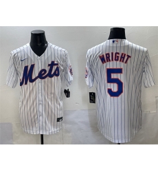 Men New York Mets 5 David Wright White Stitched Baseball Jersey Men New York Mets 5 David Wright White Stitched Baseball Jersey