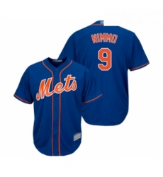 Mens New York Mets 9 Brandon Nimmo Replica Royal Blue Alternate Home Cool Base Baseball Jersey 