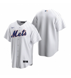 Mens Nike New York Mets Blank White 2020 Home Stitched Baseball Jersey