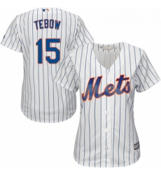 Womens Majestic New York Mets 15 Tim Tebow Authentic White Home Cool Base MLB Jersey Womens Majestic New York Mets 15 Tim Tebow Authentic White Home Cool Base MLB Jersey