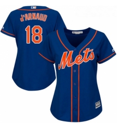Womens Majestic New York Mets 18 Travis dArnaud Replica Royal Blue Alternate Home Cool Base MLB Jersey Womens Majestic New York Mets 18 Travis dArnaud Replica Royal Blue Alternate Home Cool Base MLB Jersey