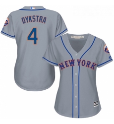 Womens Majestic New York Mets 4 Lenny Dykstra Authentic Grey Road Cool Base MLB Jersey Womens Majestic New York Mets 4 Lenny Dykstra Authentic Grey Road Cool Base MLB Jersey