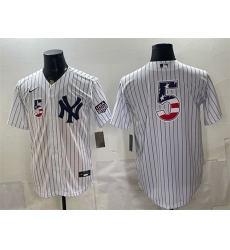 Men New York Yankees  11 Anthony Volpe White 2026 USA 250 Fourth of July Home Stadium Stitched Baseball Jersey