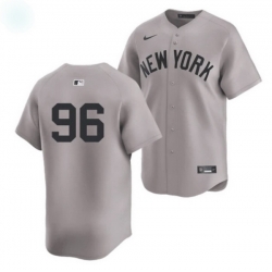Men New York Yankees 96 George Lombard Jr Gray 2026 All Star Game USA 250 Patch Stitched Baseball Jersey