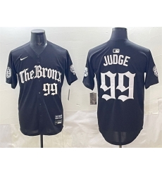 Men New York Yankees 99 Aaron Judge Black Gothic Legacy Edition Vapor Premier Limited Stitched Baseball Jersey