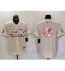 Men New York Yankees Blank Cream The Bronx Graffiti V2 Vapor Limited Stitched Baseball Jersey 5 Men New York Yankees Blank Cream The Bronx Graffiti V2 Vapor Limited Stitched Baseball Jersey 5