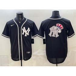 Men New York Yankees Team Big Logo 2026 Fashion Replica Black Out Stitched Baseball Jerseys