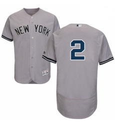 Mens Majestic New York Yankees 2 Derek Jeter Grey Road Flex Base Authentic Collection MLB Jersey Mens Majestic New York Yankees 2 Derek Jeter Grey Road Flex Base Authentic Collection MLB Jersey
