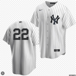 Women New York Yankees Ben Rice #22 White Jersey No Name