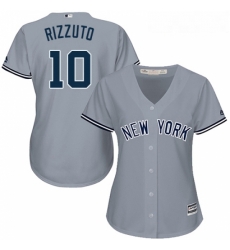 Womens Majestic New York Yankees 10 Phil Rizzuto Authentic Grey Road MLB Jersey Womens Majestic New York Yankees 10 Phil Rizzuto Authentic Grey Road MLB Jersey