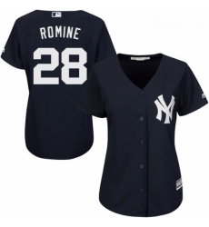 Womens Majestic New York Yankees 28 Austin Romine Authentic Navy Blue Alternate MLB Jersey Womens Majestic New York Yankees 28 Austin Romine Authentic Navy Blue Alternate MLB Jersey