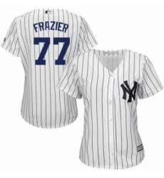 Womens Majestic New York Yankees 77 Clint Frazier Authentic White Home MLB Jersey Womens Majestic New York Yankees 77 Clint Frazier Authentic White Home MLB Jersey
