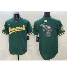 Men Oakland Athletics Team Big Logo 2026 Green Alternate Sacramento Celebrating 125 Years Vapor Limited Stitched Baseball Jersey Men Oakland Athletics Team Big Logo 2026 Green Alternate Sacramento Celebrating 125 Years Vapor Limited Stitched Baseball Jersey