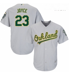 Mens Majestic Oakland Athletics 23 Matt Joyce Replica Grey Road Cool Base MLB Jersey Mens Majestic Oakland Athletics 23 Matt Joyce Replica Grey Road Cool Base MLB Jersey