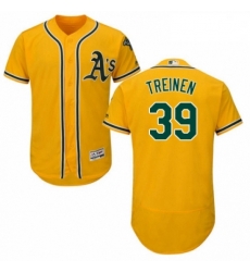 Mens Majestic Oakland Athletics 39 Blake Treinen Gold Alternate Flex Base Authentic Collection MLB Jersey Mens Majestic Oakland Athletics 39 Blake Treinen Gold Alternate Flex Base Authentic Collection MLB Jersey