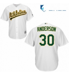 Youth Majestic Oakland Athletics 30 Brett Anderson Replica White Home Cool Base MLB Jersey Youth Majestic Oakland Athletics 30 Brett Anderson Replica White Home Cool Base MLB Jersey