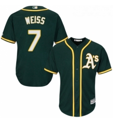 Youth Majestic Oakland Athletics 7 Walt Weiss Authentic Green Alternate 1 Cool Base MLB Jersey Youth Majestic Oakland Athletics 7 Walt Weiss Authentic Green Alternate 1 Cool Base MLB Jersey