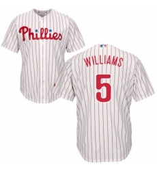 Youth Majestic Philadelphia Phillies 5 Nick Williams Replica WhiteRed Strip Home Cool Base MLB Jersey Youth Majestic Philadelphia Phillies 5 Nick Williams Replica WhiteRed Strip Home Cool Base MLB Jersey