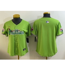 Youth Philadelphia Phillies Blank Light Green Phanatic Limited Stitched Jersey
