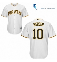 Mens Majestic Pittsburgh Pirates 10 Jordy Mercer Replica White Home Cool Base MLB Jersey Mens Majestic Pittsburgh Pirates 10 Jordy Mercer Replica White Home Cool Base MLB Jersey