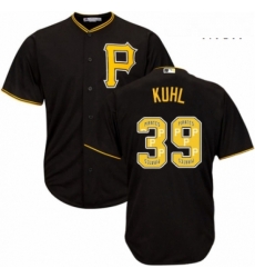 Mens Majestic Pittsburgh Pirates 39 Chad Kuhl Authentic Black Team Logo Fashion Cool Base MLB Jersey Mens Majestic Pittsburgh Pirates 39 Chad Kuhl Authentic Black Team Logo Fashion Cool Base MLB Jersey